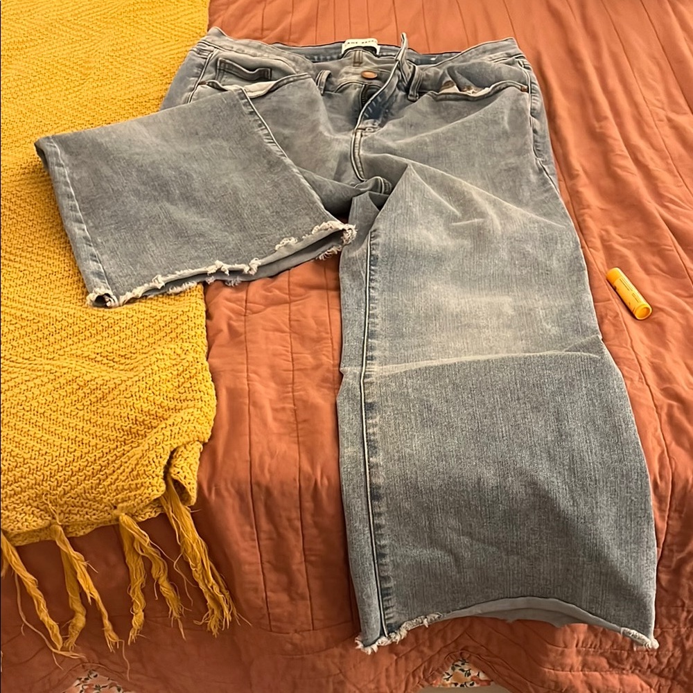 Lane Bryant Distressed Blue Jeans